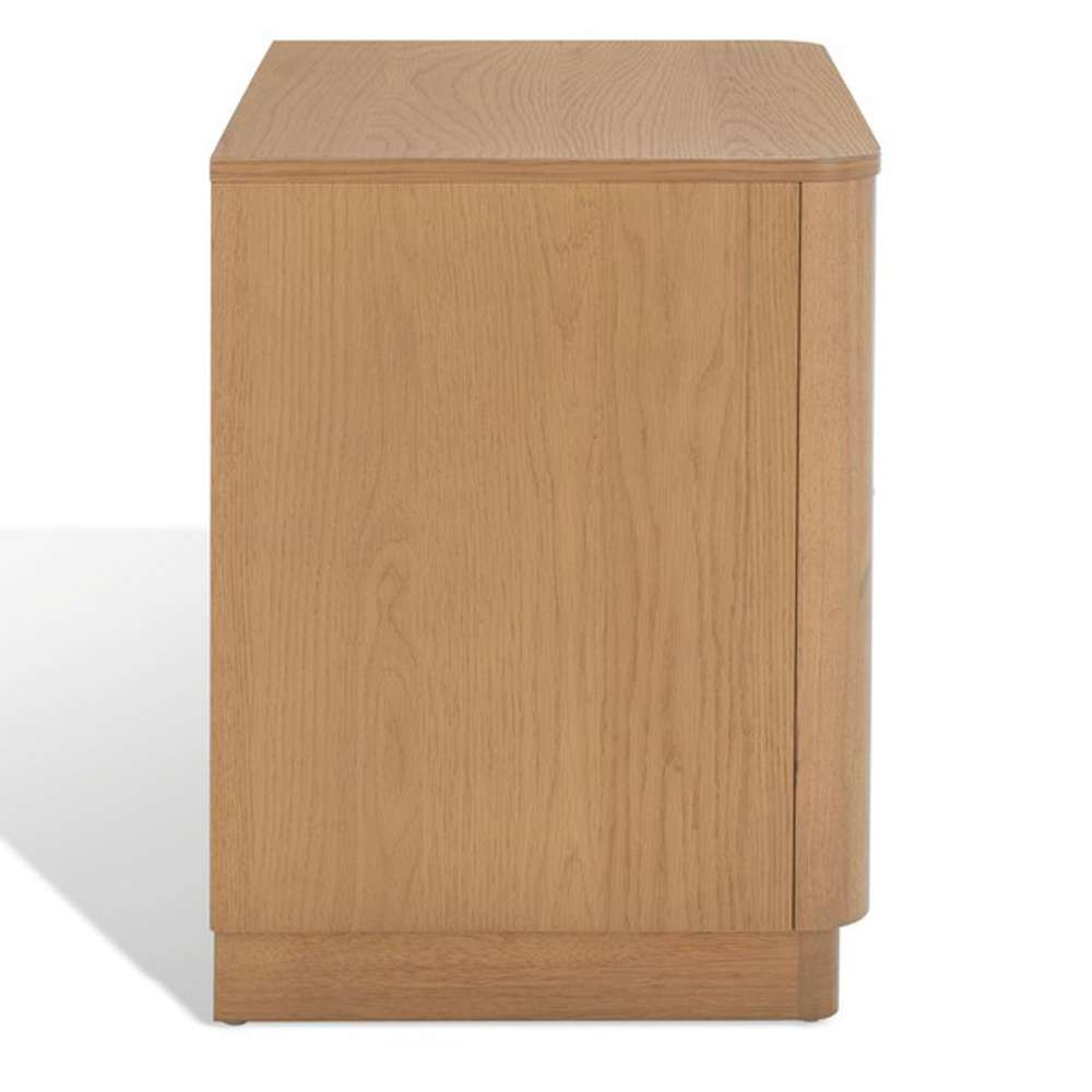 Safavieh - Gabrietta 2 Drawer Nightstand - Natural - Black - SFV2142A veiw 4