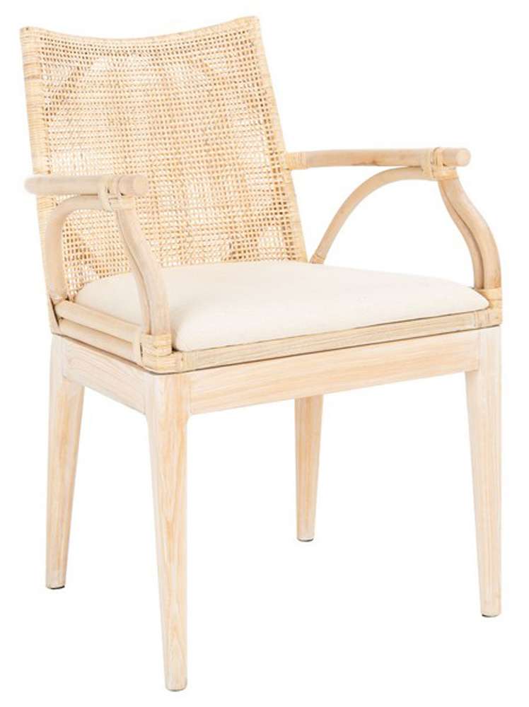 Safavieh - Gianni Arm Chair - Natural - White Washed - SEA4011B veiw 3