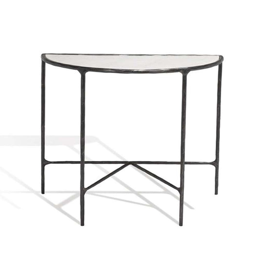 Safavieh - Jessa Forged Metal Console Table - Black - White - SFV9506D veiw 2