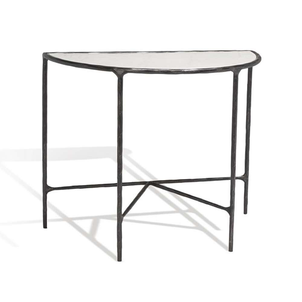 Safavieh - Jessa Forged Metal Console Table - Black - White - SFV9506D veiw 4