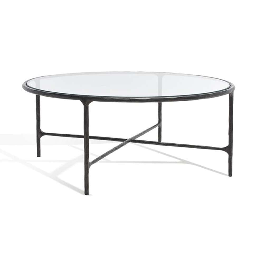 Safavieh - Jessa Round Metal Coffee Table - Black - SFV9501E veiw 4