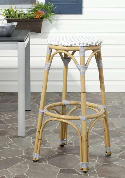 Safavieh - Kipnuk Barstool - Grey - White - FOX5211B veiw 2