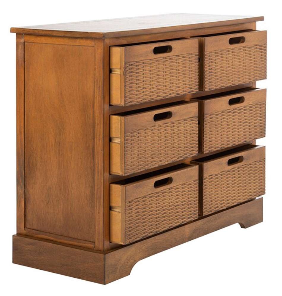 Safavieh - Landers 6Drw Storage Unit - Honey - STG5700C veiw 4