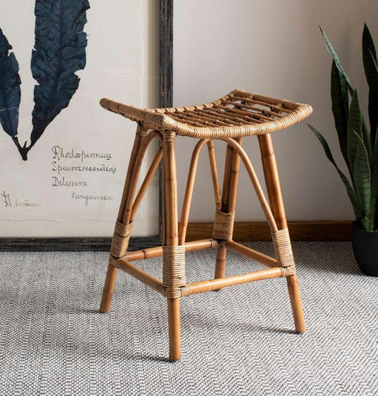 Safavieh - Leda Rattan Counter Stool - Honey Brwn Wash - WIK6512A veiw 2