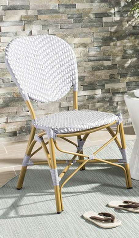Safavieh - Lisbeth Side Chair - Grey - White (Set of 2) - PAT4010B-SET2 veiw 1