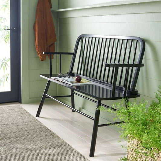 Safavieh - Lucilia Spindle Bench - Black - BCH8501C veiw 2