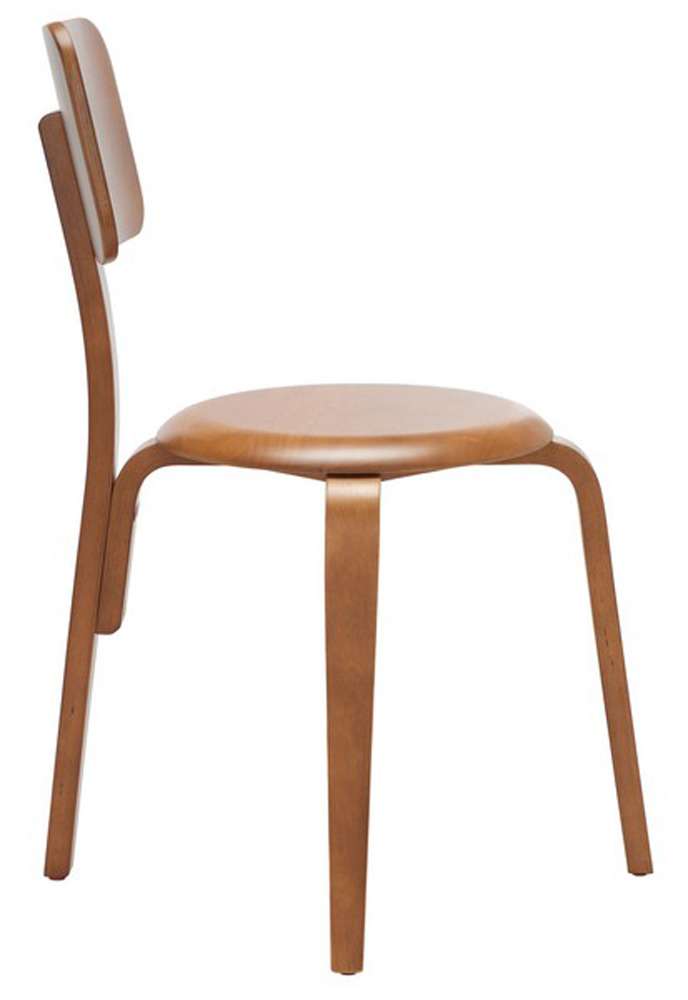 Safavieh - Luella Stackable Dining Chair - Walnut (Set of 2) - DCH1009A-SET2 veiw 4