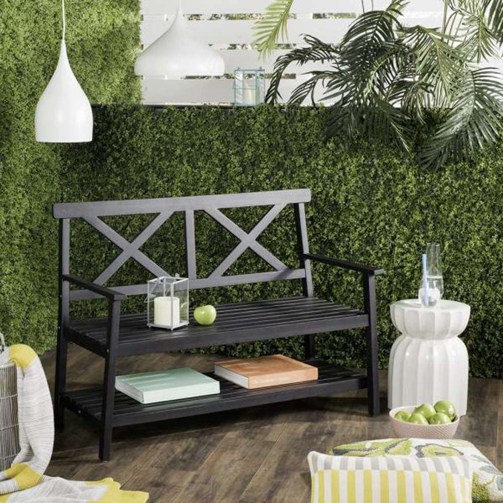 Safavieh - Mayer 2 Seat Bench - Black - PAT6744A veiw 3