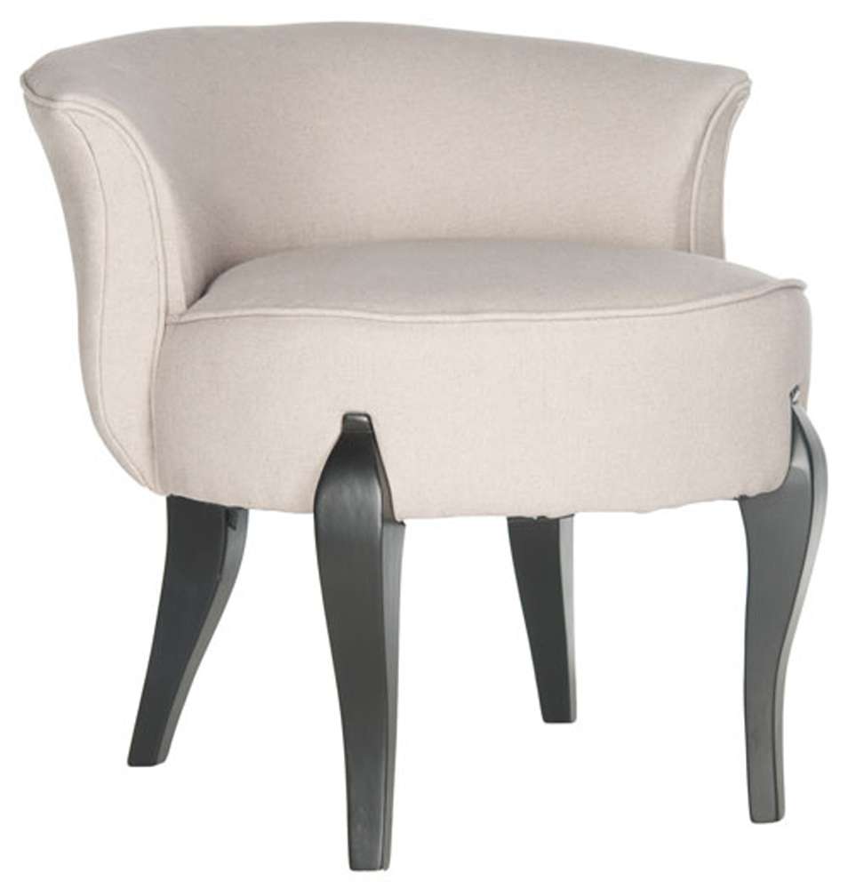 Safavieh - Mora Vanity Chair - Taupe - MCR4692A veiw 3