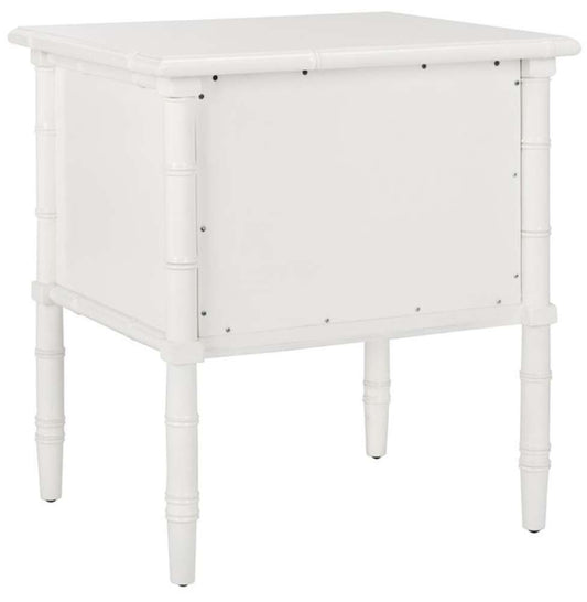 Safavieh - Niah 2 Drawer Nightstand - White - Gold - NST3501B veiw 2