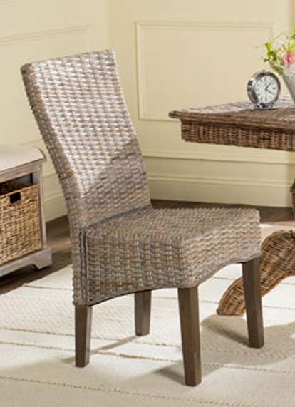 Safavieh - Ozias Dining Chair - White Washed (Set of 2) - SEA8014B-SET2 veiw 1