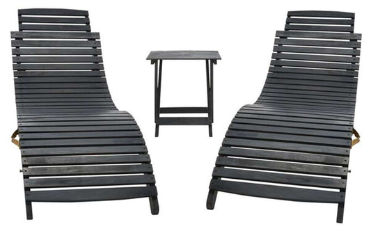 Safavieh - Pacifica 3 Piece Lounge Set - Black - Beige - PAT7020G veiw 2