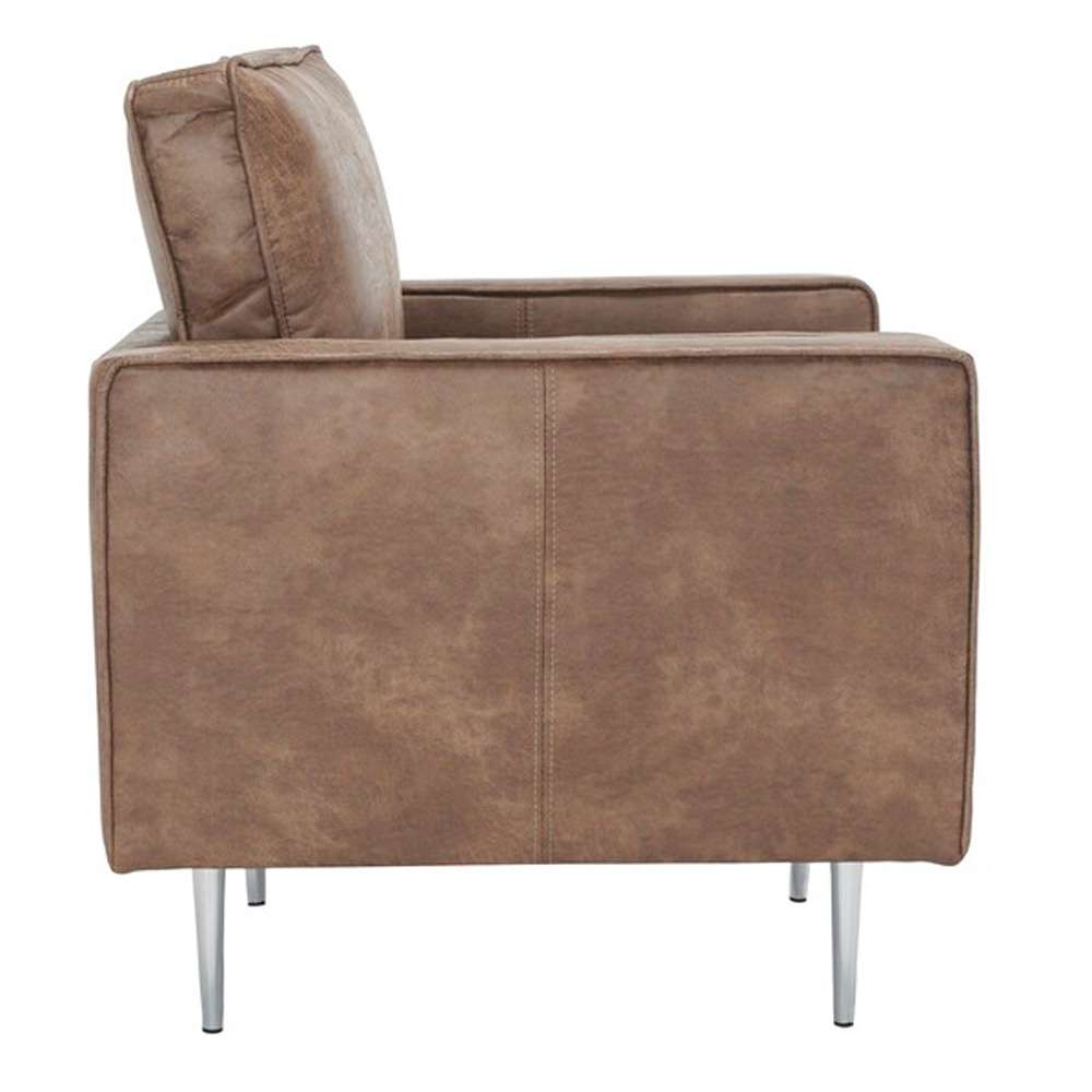 Safavieh - Paityn Accent Chair - Brown - Silver - ACH2000C veiw 4