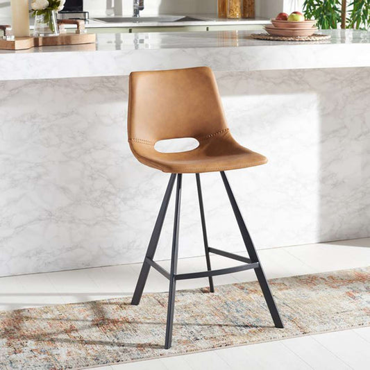Safavieh - Raylee Counter Stool - Cognac - Black - BST3015B veiw 2