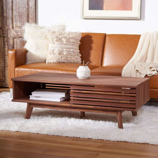 Safavieh - Rori 2 Door Coffee Table - Walnut - COF9600A veiw 2