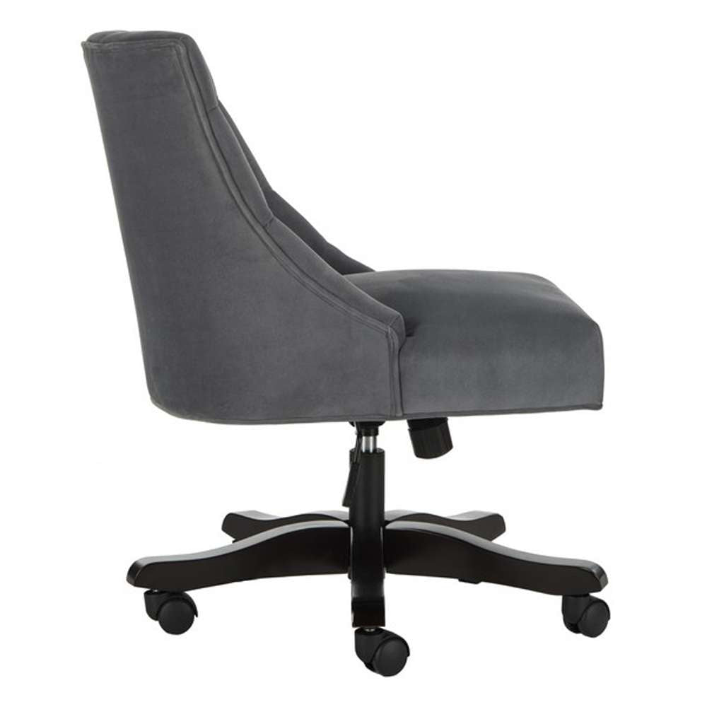 Safavieh - Soho Tufted Swivel Desk Chair - Grey - MCR1030B veiw 4