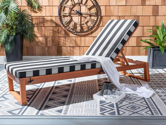 Safavieh - Solano Sunlounger - Natural - Navy Stripe - PAT7024H veiw 2