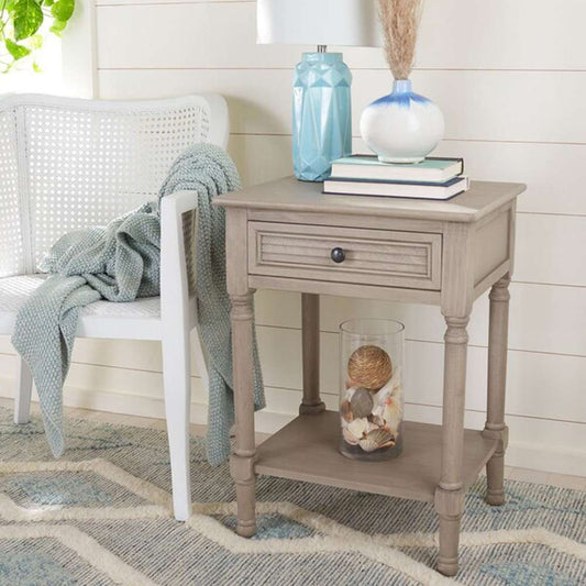 Safavieh - Tate 1Drw Accent Table - Greige - ACC5714D veiw 2
