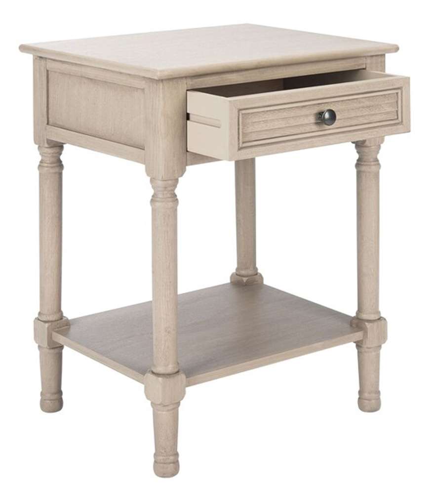 Safavieh - Tate 1Drw Accent Table - Greige - ACC5714D veiw 4