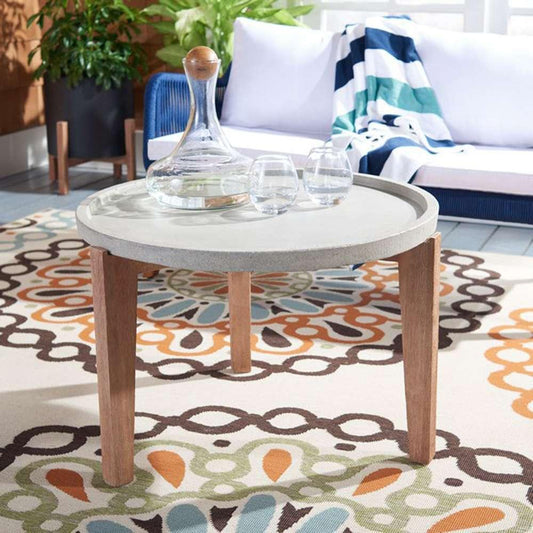 Safavieh - Valton Side Table - Light Grey - PAT1511B veiw 2