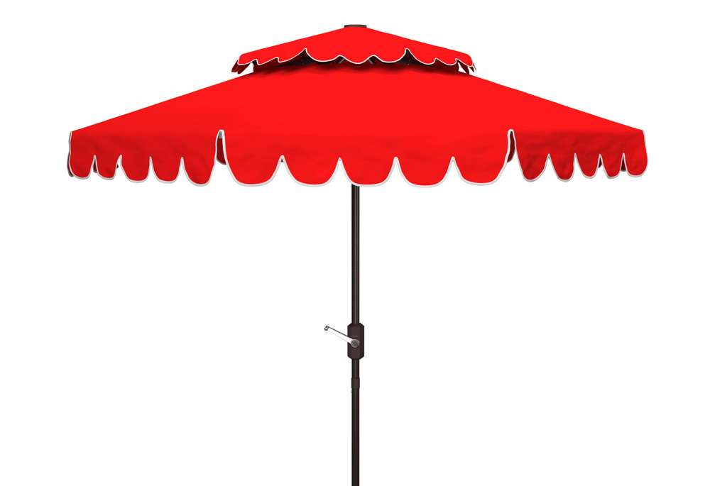 Safavieh - Venice 9Ft Double Top Umbrella - Red - PAT8210C veiw 1