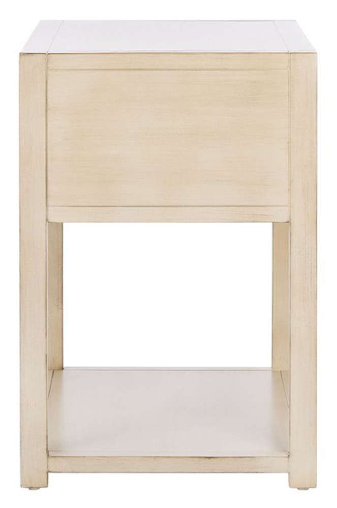 Safavieh - Yudi 1 Drw 1 Shelf Nightstand - Antique - White - NST9201B veiw 3