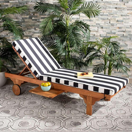 Safavieh - Newport Lounge Chair - Natural - Black Stripe - PAT7022D veiw 2