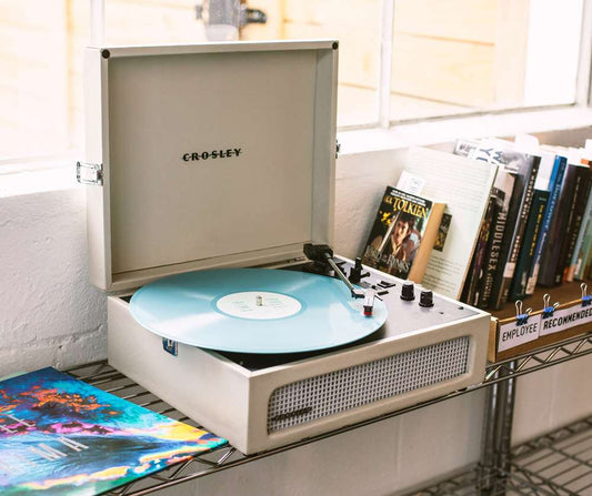 Crosley Radio - Voyager Record Player In Dune - CR8017B-DU veiw 2