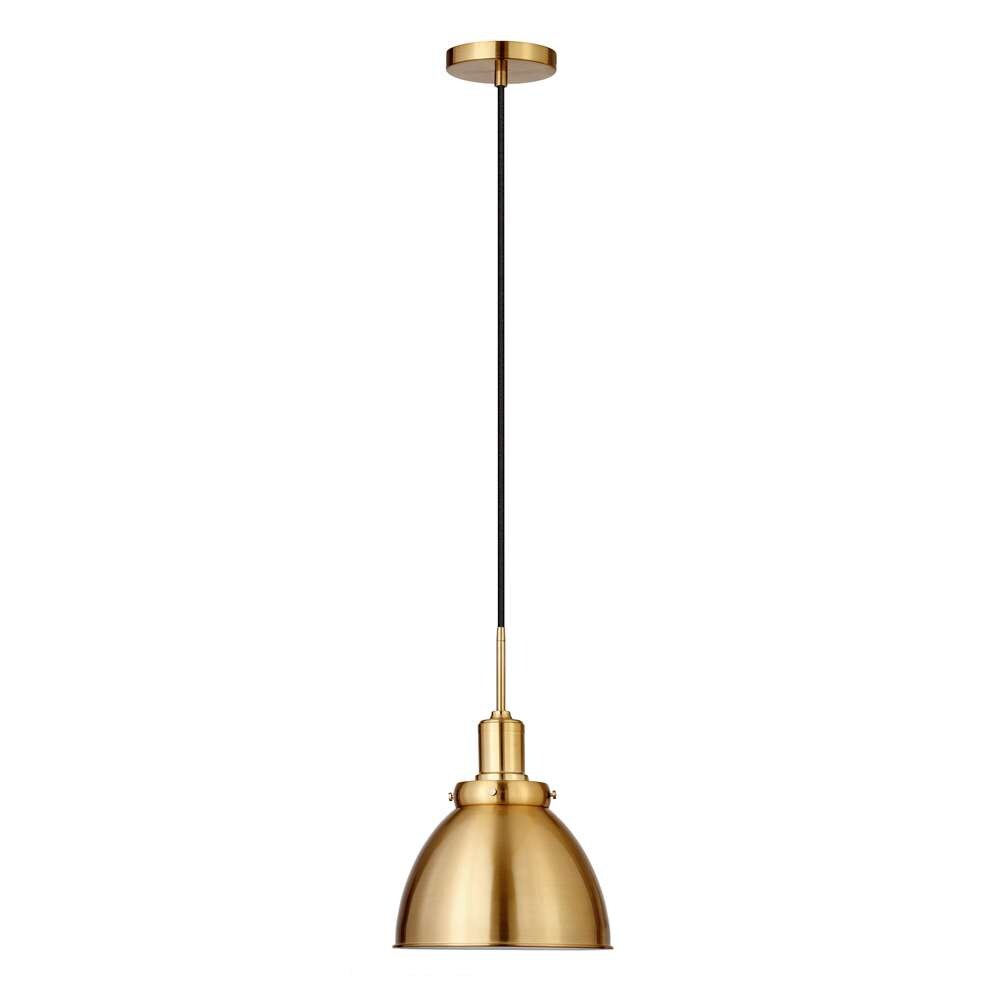 Hudson & Canal - Madison 12in Wide Pendant with Metal Shade in Brass/Brass - PD0737 veiw 4
