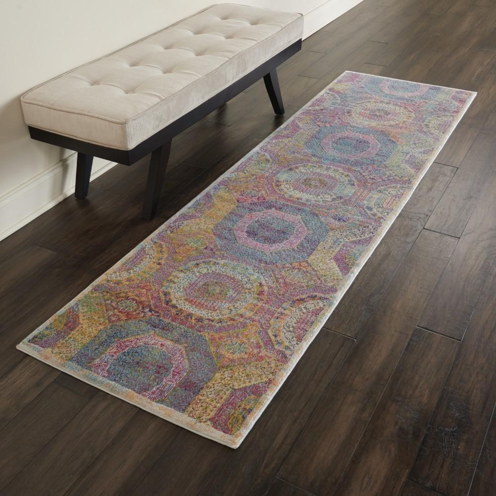 Nourison - Ankara Global ANR05 Multicolor 2 x 6 Low-pile Hallway Rug - ANR05-99446456885_CLOSEOUT veiw 2