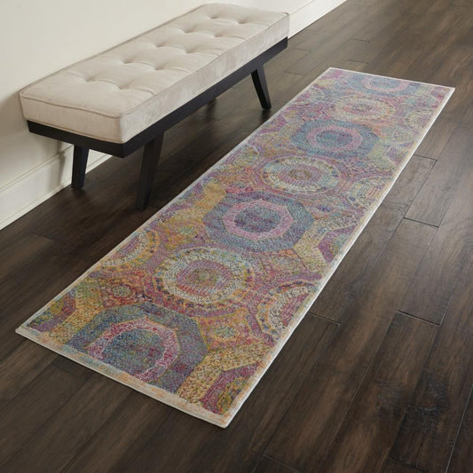 Nourison - Ankara Global ANR05 Multicolor 2 x 6 Low-pile Hallway Rug - ANR05-99446456885_CLOSEOUT veiw 2