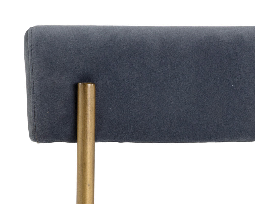 Sunpan - Seneca Dining Chair - Antique Brass - Velvet Slate (Set Of 2) - 103365 view 7