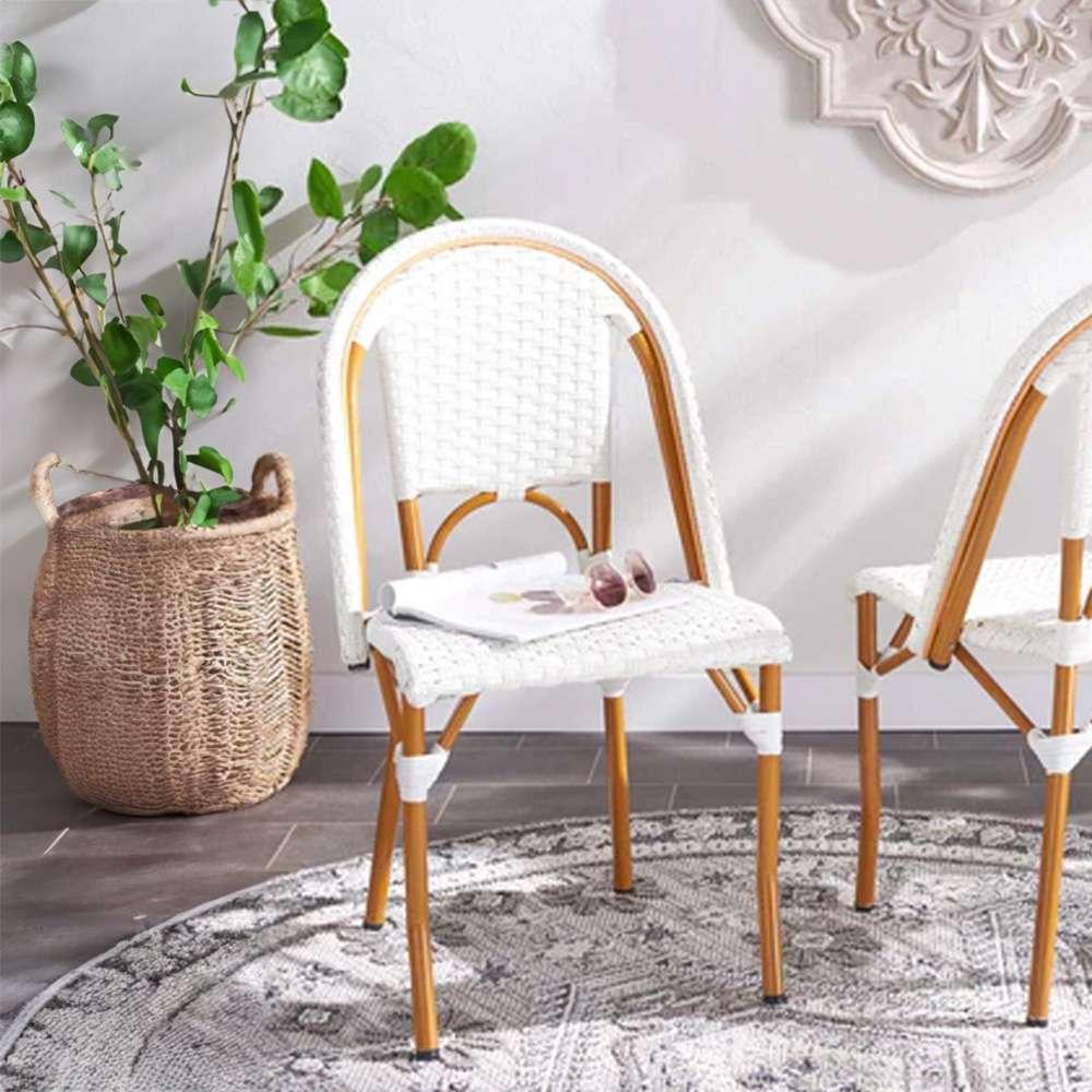 Safavieh - California Side Chair - White (Set of 2) - PAT7530C-SET2 veiw 1