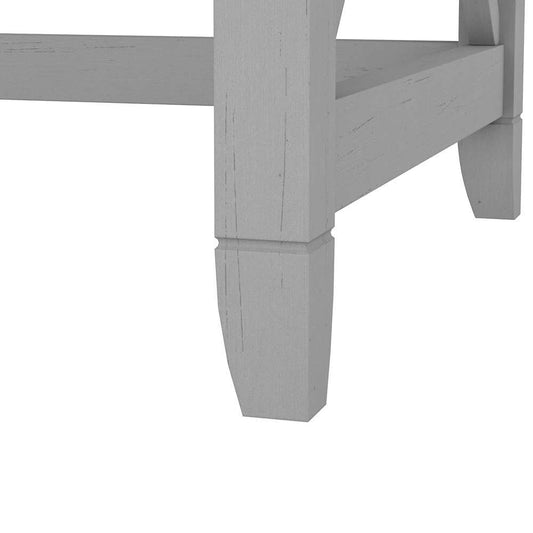 Bush Furniture - Key West 48W Writing Desk with Mid Back Tufted Office Chair in Cape Cod Gray - KWS021CG veiw 2