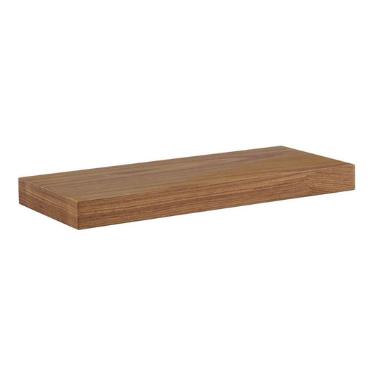Euro Style - Barney 24in Floating Shelf/Shelving in American Walnut Veneer - 09740-WAL veiw 2