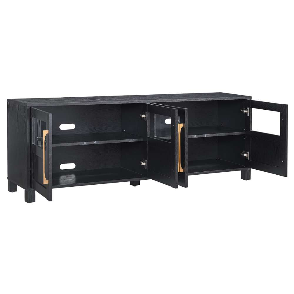 Hudson & Canal - Holbrook Rectangular TV Stand for TVs up to 75in in Black Grain - TV1721 veiw 5