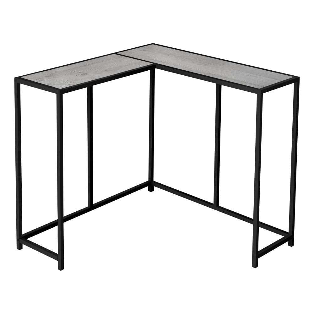 Monarch Specialties - Accent Table, Console, Entryway, Narrow, Corner, Living Room, Bedroom, Metal, Laminate, Grey, Black, Contemporary, Modern - I-2156 veiw 1