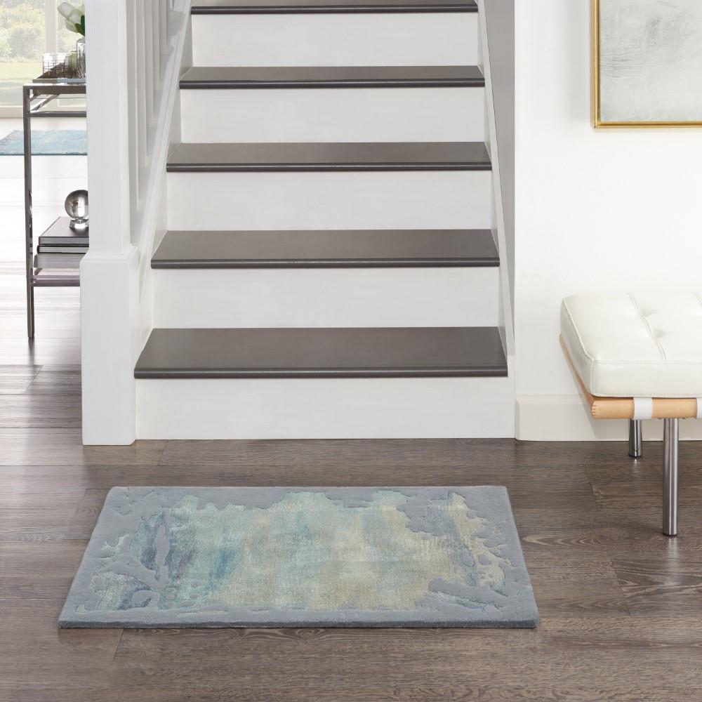 Nourison - Prismatic 2x3 Seafoam Silver Area Rug - PRS19-99446783264 veiw 2