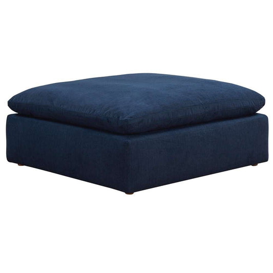 Sunset Trading - Contemporary Puff Collection 4PC Modular Sectional Sofa Navy Blue - SU-1458-49-1C-2A-1O veiw 2