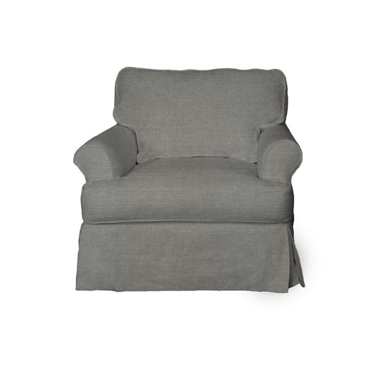 Sunset Trading - Horizon Slipcovered Chair And Ottoman Performance Gray - SU-117620-30-391094 veiw 2