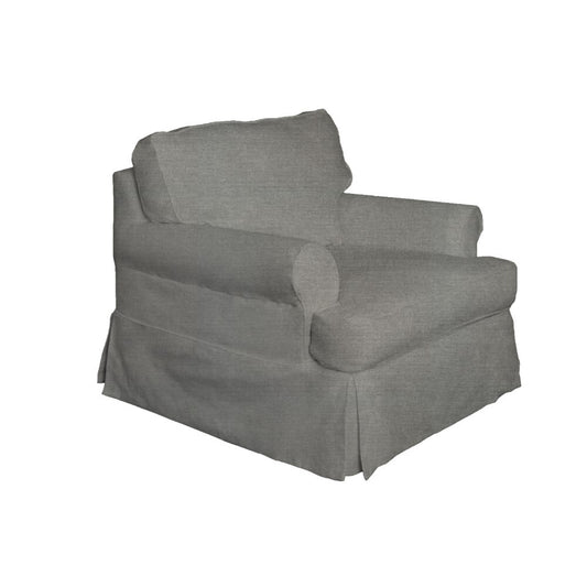 Sunset Trading - Horizon Slipcovered Chair Performance Gray - SU-117620-391094 veiw 2