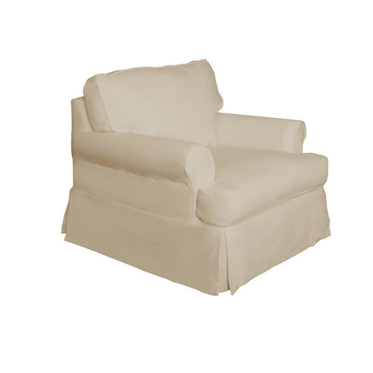 Sunset Trading - Horizon Slipcovered T Cushion Chair Performance Tan - SU-117620-391084 veiw 2