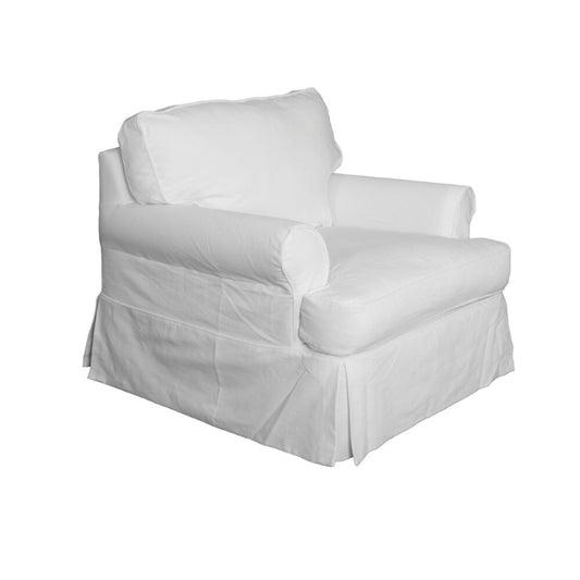Sunset Trading - Horizon Slipcovered Chair In Warm White - SU-117620-423080 veiw 2