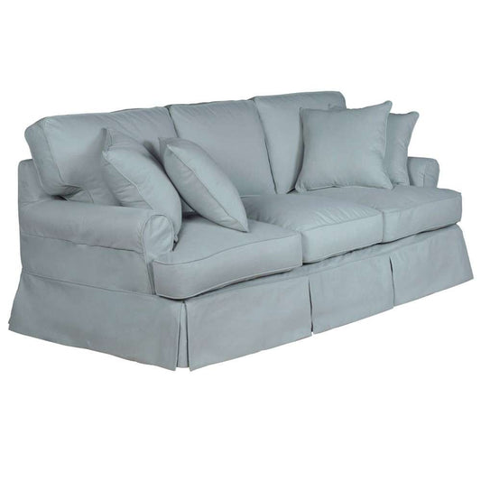 Sunset Trading - Horizon Slipcovered Sofa Performance Ocean Blue - SU-117600-391043 veiw 2
