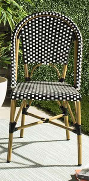 Safavieh - Salcha Side Chair - Black - White (Set of 2) - FOX5210H-SET2 veiw 1