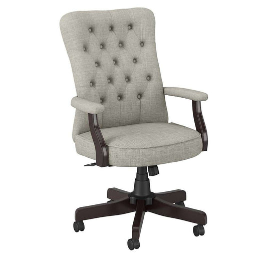 Bush Furniture - Arden Lane High Back Tufted Office Chair with Arms in Light Gray Fabric - CH2303LGF-03 veiw 2
