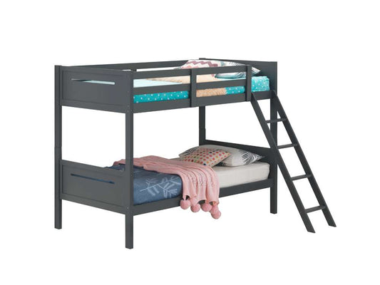 Coaster - Littleton Bunk Bed Twin/Twin Bunk Bed - 405051GRY veiw 2