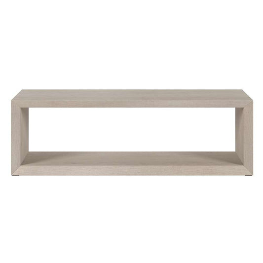 Hudson & Canal - Osmond 58in Wide Rectangular Coffee Table in Alder White - CT1950 veiw 3