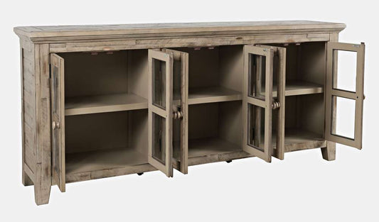 Jofran - Rustic Shores Coastal Style 70in Distressed Acacia Sideboard Cabinet - 1620-7032 veiw 2