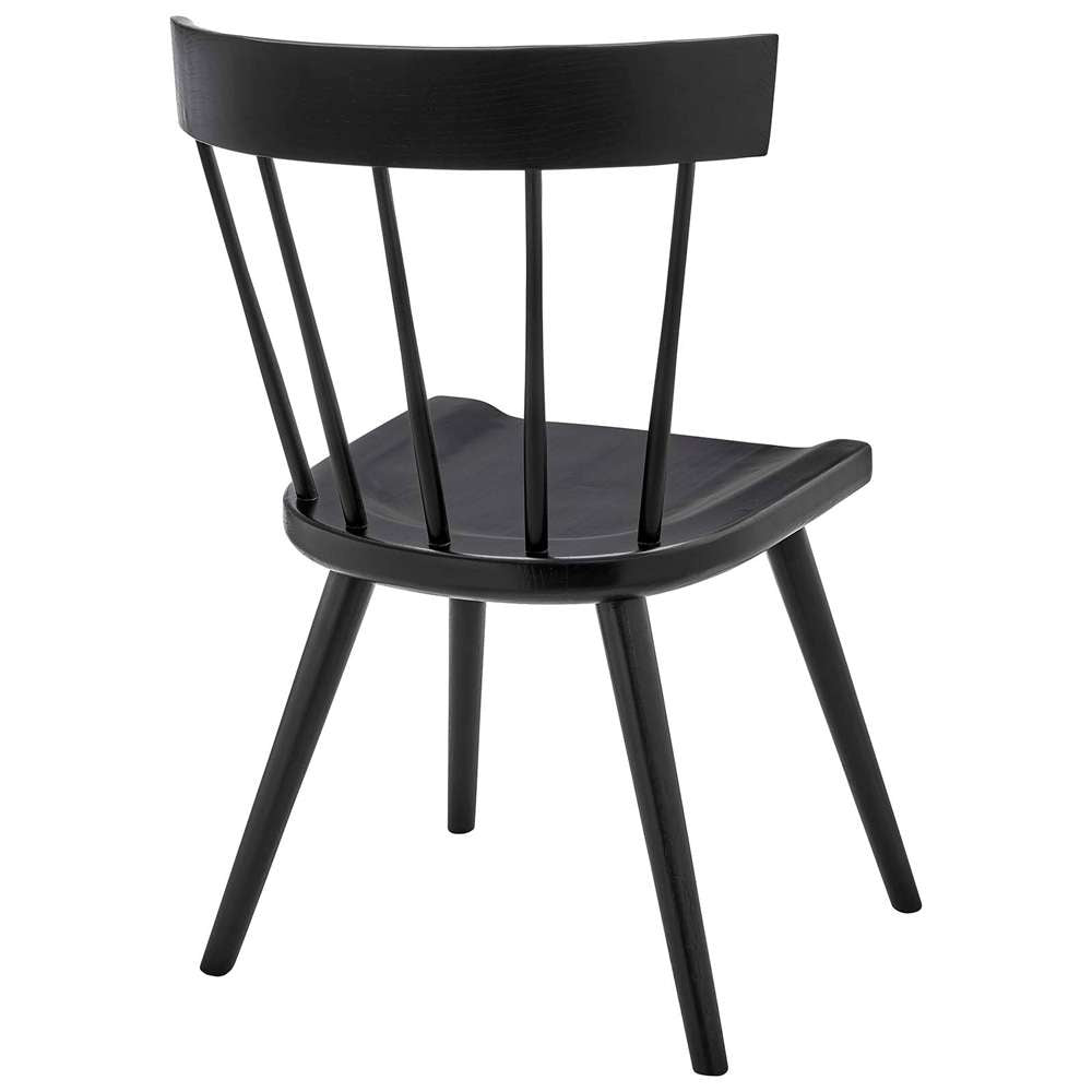 Modway - Sutter Wood Dining Side Chair (Set of 2) - EEI-6082-BLK veiw 6